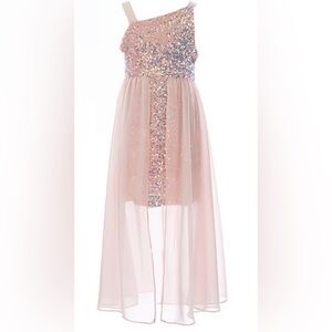 open lace back dress Light Pink Wrap Satin Dress With Flutter Sleeves
